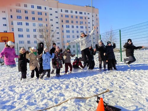 Ученики камполянской школы № 2 приняли участие в весёлых стартах
