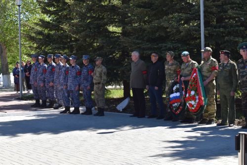 Жители Камских Полян простились с бойцом, погибшим в зоне специальной военной операции
