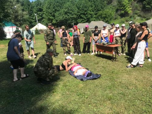 На территории Камских Полян функционирует палаточный лагерь «Зарница»
