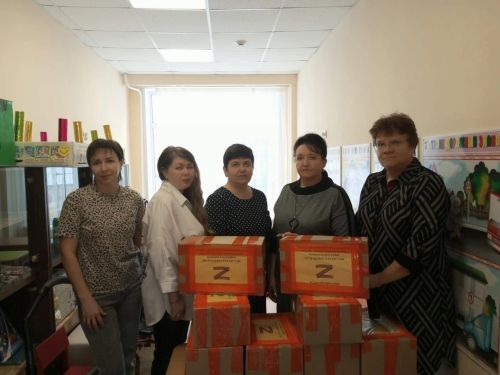 Детский сад «Огонёк» Камских Полян снова помогает нашим бойцам