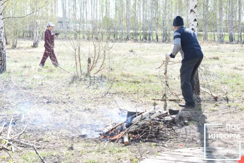 Совет ветеранов Камских Полян приняли участие в экологическом среднике
