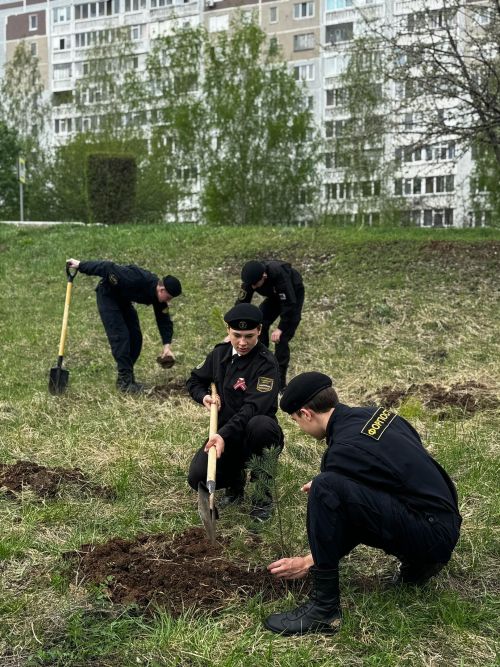 Активисты отряда «Форпост» Камских Полян приняли участие в акции «Сад Памяти»