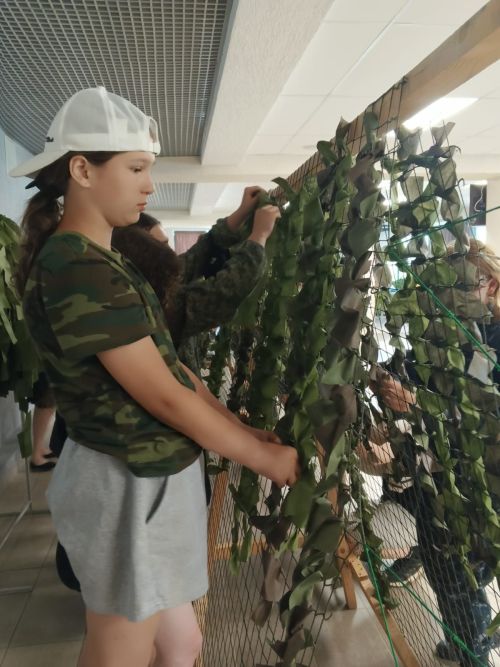 Курсанты военно-патриотического лагеря приняли участие в мастер-классе по плетению сетей