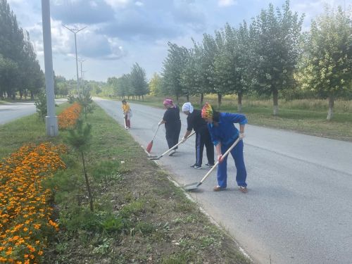 Чистота — в руках каждого: библиотекари Камских Полян провели уборку