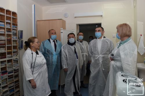 Руководители Нижнекамского района провели осмотр учреждений Камских Полян