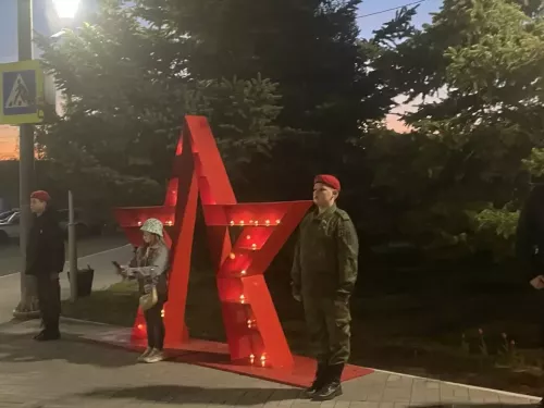 В День Победы в Камских Полянах зажгли «Свечу памяти» в честь 81-й годовщины