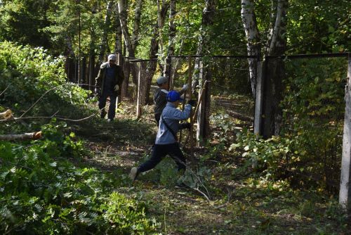 Жители Камских Полян привели кладбище в порядок