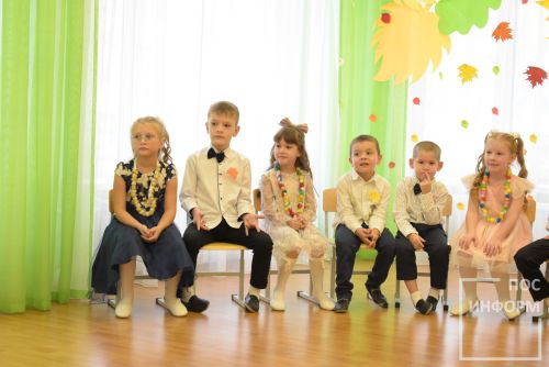 Осенний утренник в детском саду «Огонек»
