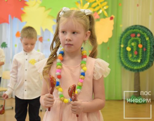 Осенний утренник в детском саду «Огонек»