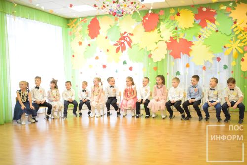 Осенний утренник в детском саду «Огонек»