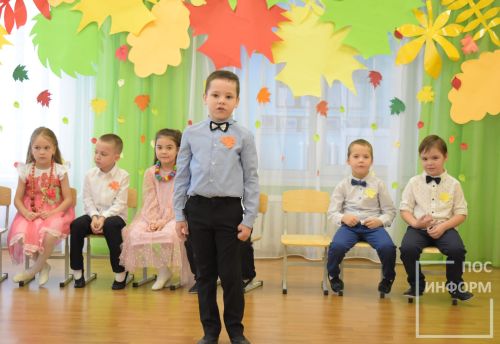 Осенний утренник в детском саду «Огонек»