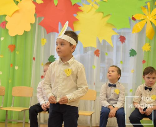 Осенний утренник в детском саду «Огонек»