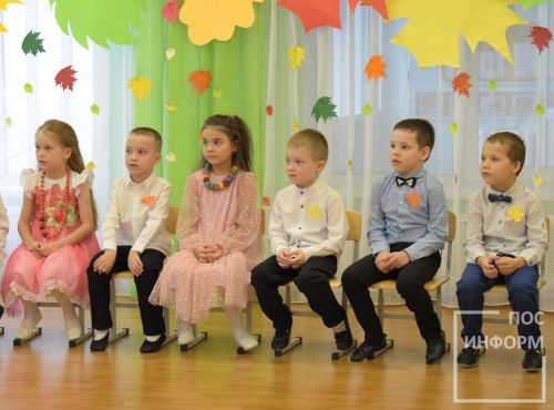 Осенний утренник в детском саду «Огонек»