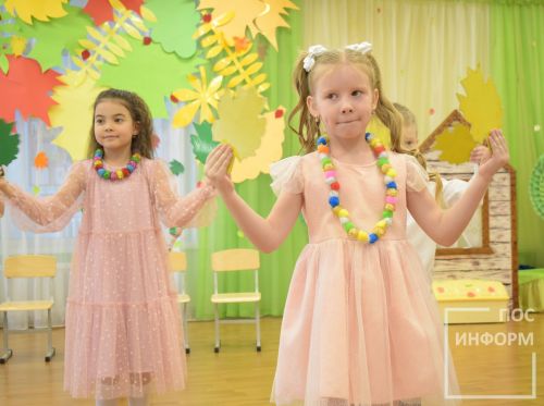 Осенний утренник в детском саду «Огонек»