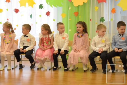 Осенний утренник в детском саду «Огонек»