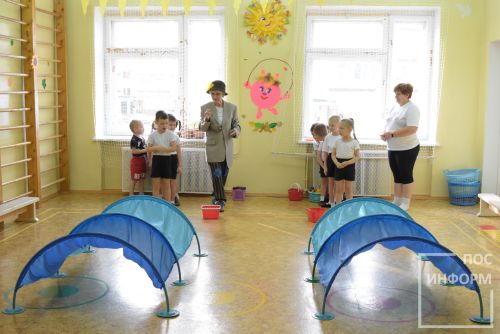 Спортивное развлечение в детском саду «Солнышко»