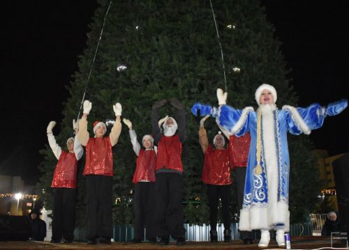 Торжественное открытие главной ёлки в Камских Полянах
