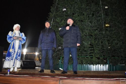 Торжественное открытие главной ёлки в Камских Полянах