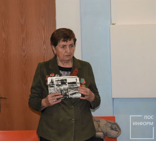 Для учащихся школ прошла встреча с членом Президиума Совета Ветеранов НМР и бывшей несовершеннолетней узницей концлагеря