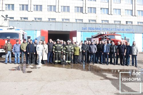 🔥 Торжественные проводы пожарных в Камских Полянах!