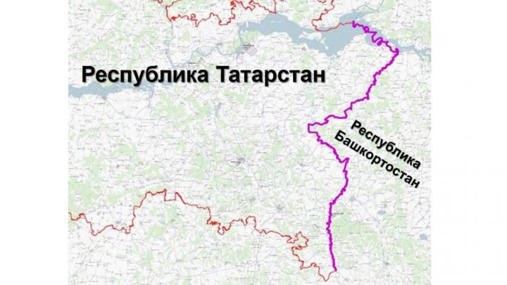 Граница между Татарстаном и Башкортостаном внесена в ЕГРН