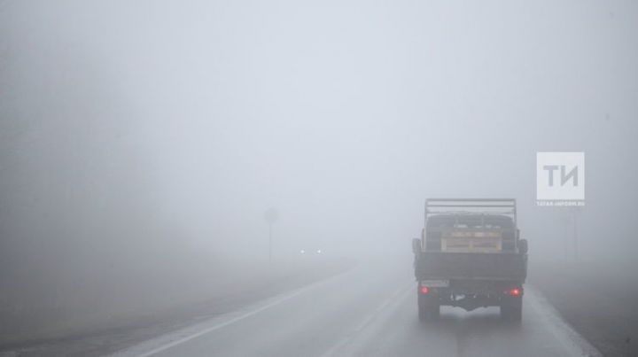 Сильный дым от горящей травы стал причиной массового ДТП на трассе в Татарстане