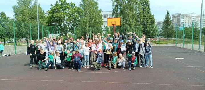 В пришкольном лагере Камскополянской школы № 1 прошло спортивно-оздоровительное мероприятие